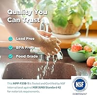 Vista 4 de SimPure Filtros de agua para sedimentos, 5 micrones, 50.8 cm x 11.43 cm, filtro de agua para toda la casa, reemplazo compatible para carcasa azul