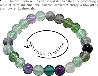 Vista 534 de Amazing Gemstone Pulsera de cristal para mujeres y hombres, pulsera de cristal curativo de protección, pulsera elástica con cuentas de piedras