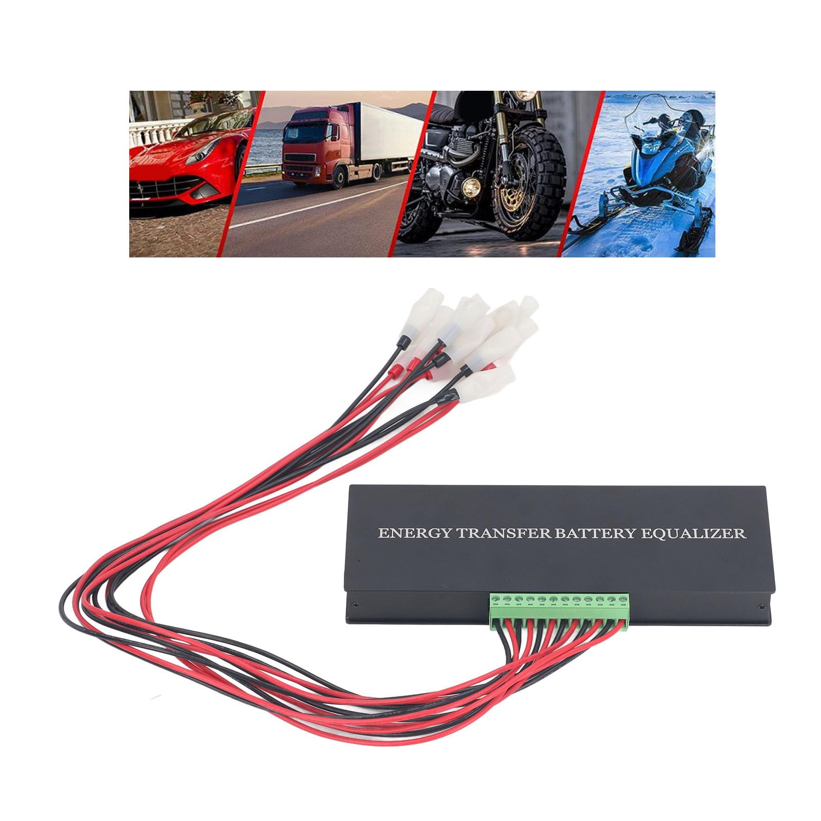 Fafeicy 72V Batterie-Balancer 6S Aktiv-Equalizer für LiFePO4 Lithium Akku mit Verpolungsschutz und Metallgehäuse für Auto Boot Wohnmobil Solaranlage