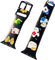 Vista 8 de Correa de silicona para Apple Watch de Hello Kitty para 38/40/1.614 in para Series 7/6/5/4/3/2/1/SE Variación E