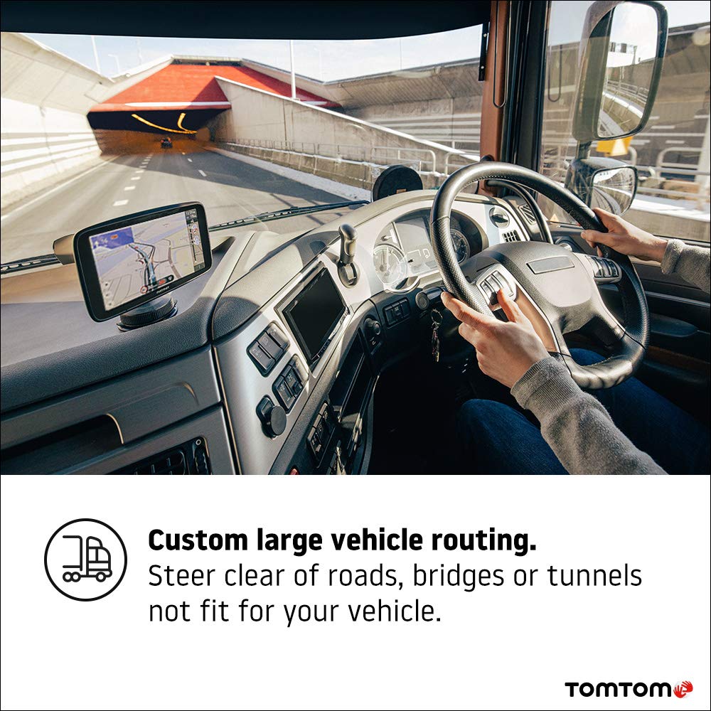 TomTom Truck Sat Nav GO Expert, 7 Inch HD Screen, with Custom Large