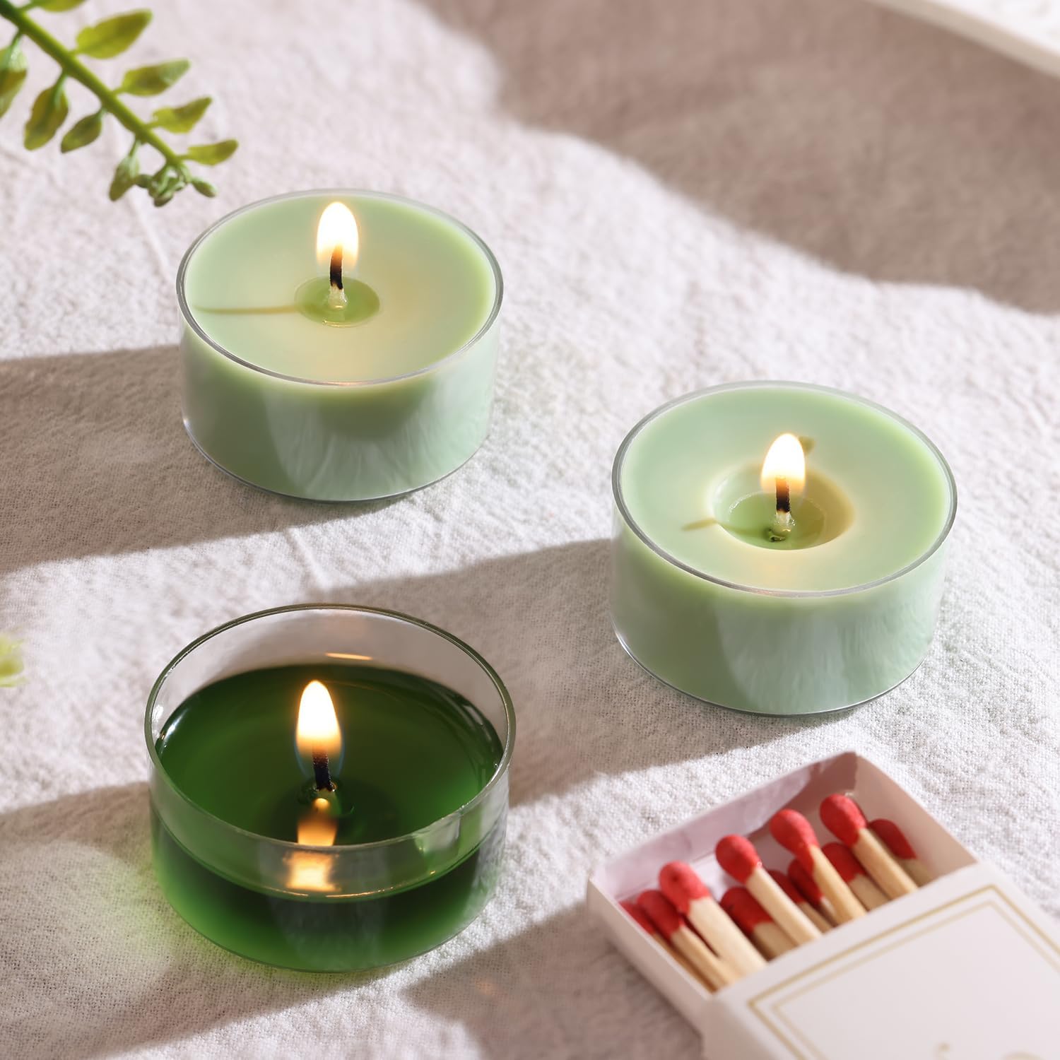 Eucalyptus Drift Scented Tea Lights Candles 16 Pack