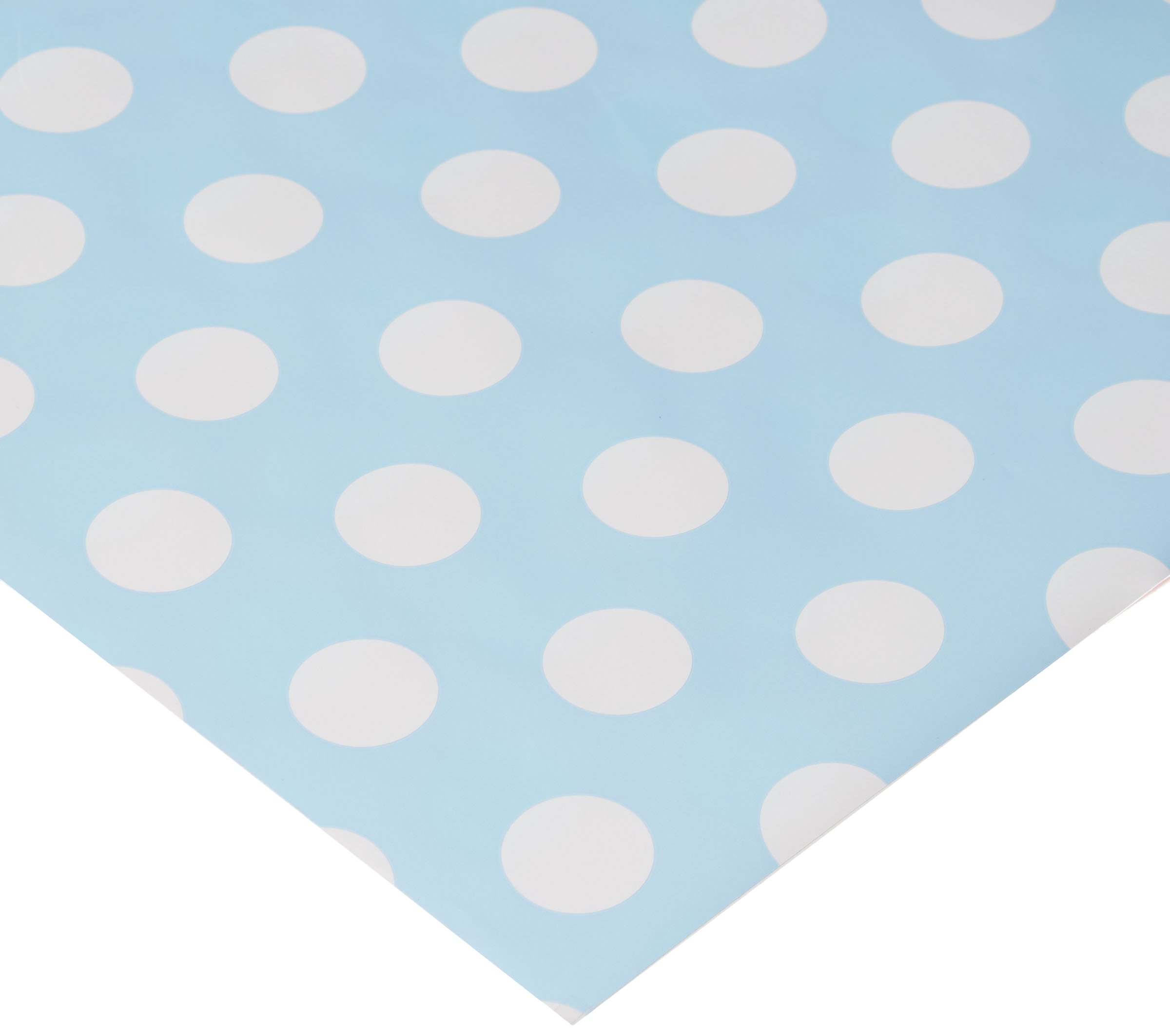 MTBHY Reversible Pink or Blue Polka Dot Baby Girl or Boy Gift Wrap Wrapping Paper 16 Foot Roll