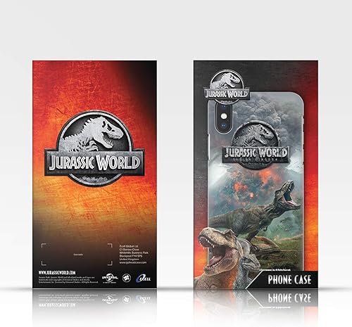 Miniatura 6 de Head Case Designs Jurassic World - Funda de piel con licencia oficial de Jurassic World, diseño de velociraptor y libro compatible con Samsung