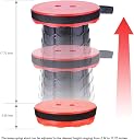 Drumstone 𝟏𝟓-𝐘𝐞𝐚𝐫 𝐖𝐚𝐫𝐫𝐚𝐧𝐭𝐲 Portable Folding Stool, 2nd Gen Telescopic Seat for Camping, Fishing, BBQ, Travel | Retractable, Lightweight & Height Adjustable Plastic Stool for Outdoor Use gallery image