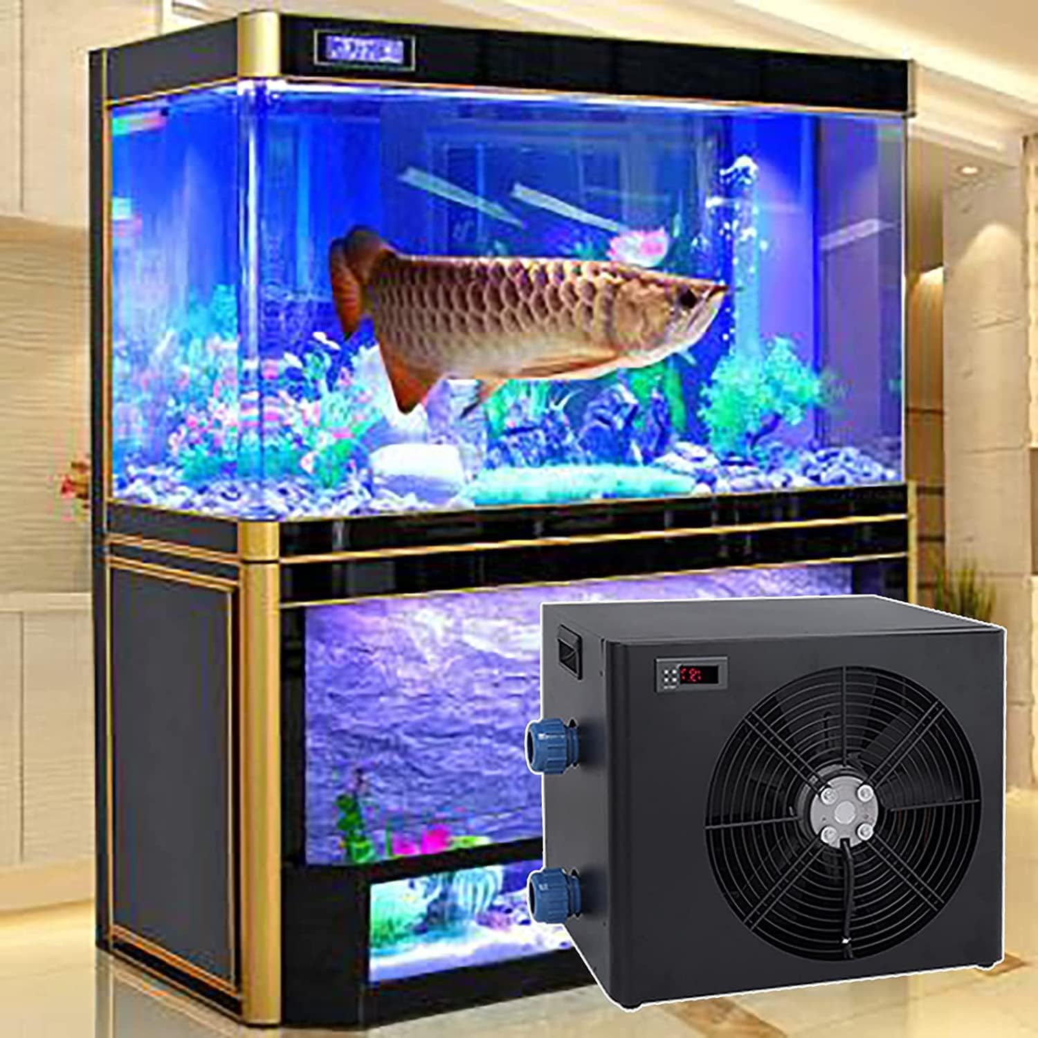 SONLED Aquarium Chiller, 1HP 1000L Fish Tank Cooler/Hydroponics Water