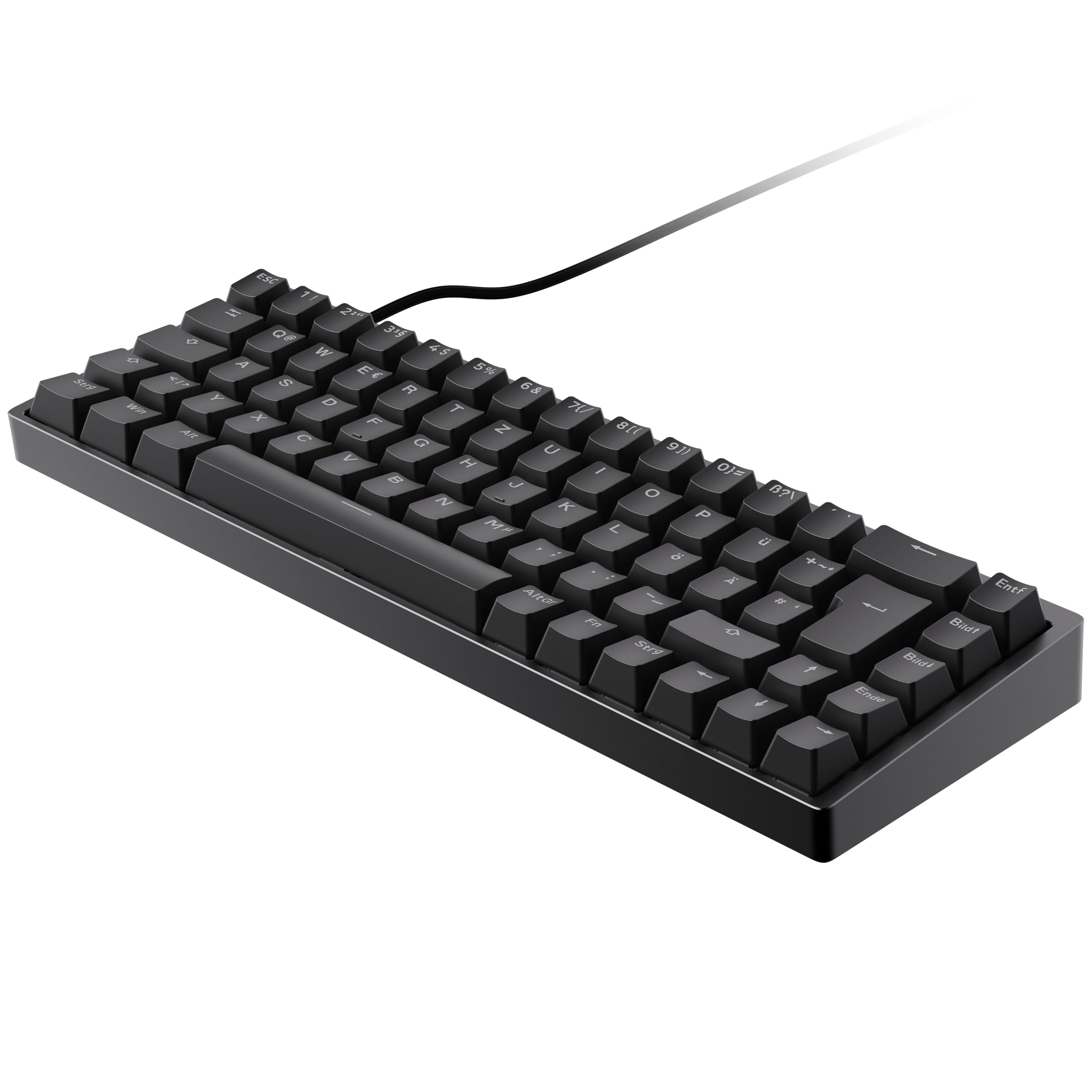 ENDGAME GEAR KB65HE 8k Gaming-Tastatur – 8000Hz Hall Effect Keyboard mit Raesha Silent Magnet Switches, Aluminiumgehäuse, Doubleshot PBT Keycaps, RGB-Beleuchtung, Deutsches ISO Layout