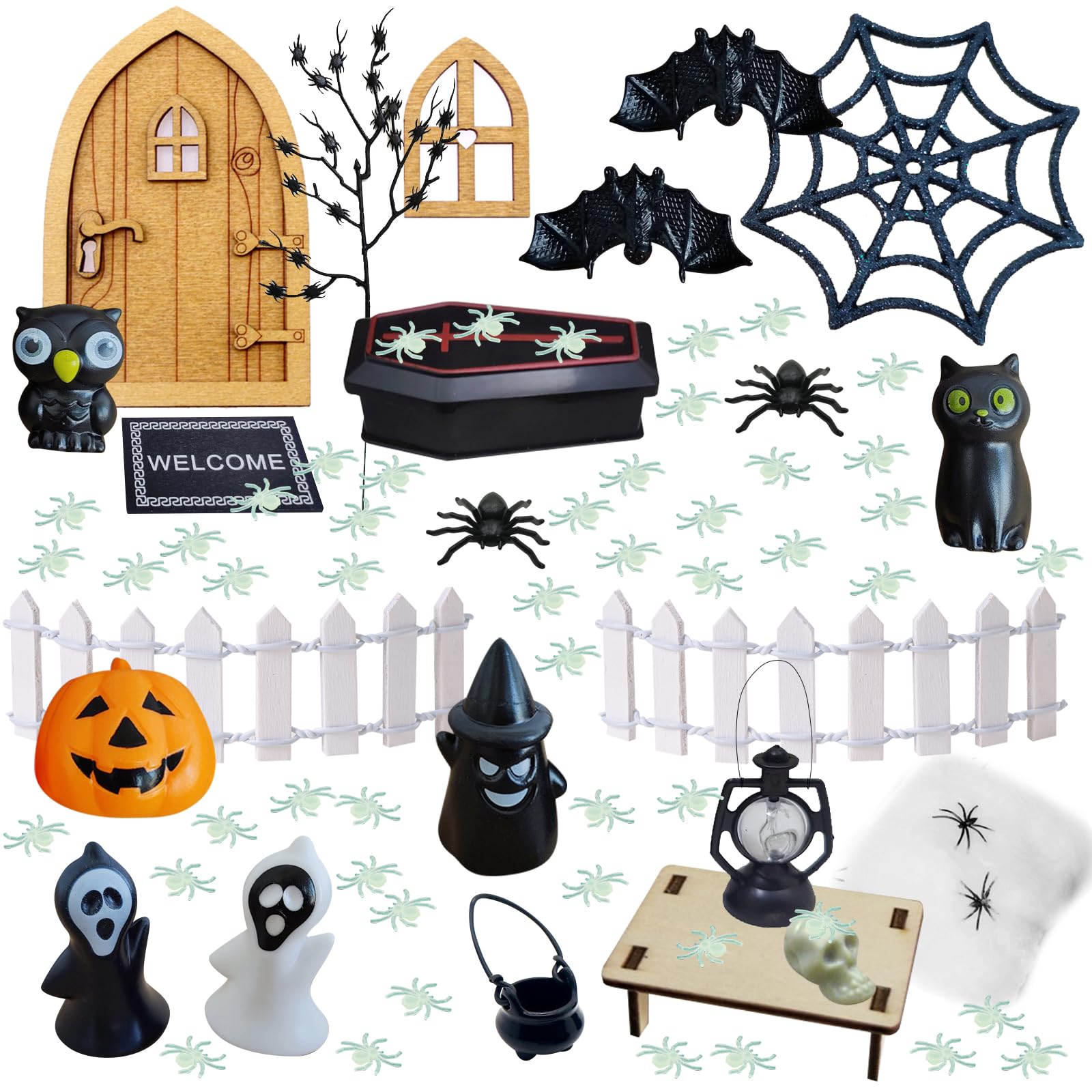 Lot De 2 Lutins Décoratifs Pour Halloween, Figurines De Lutin De Vampire Et Momie - Décoration Pour Halloween, Faite à La Main - Nain En Peluche