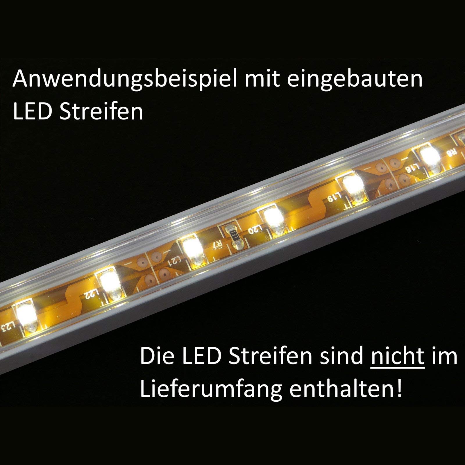 SOTECH 5 x Profilo-11 LED Finitura in Acciaio Inox 2000 x 14 x 7 mm