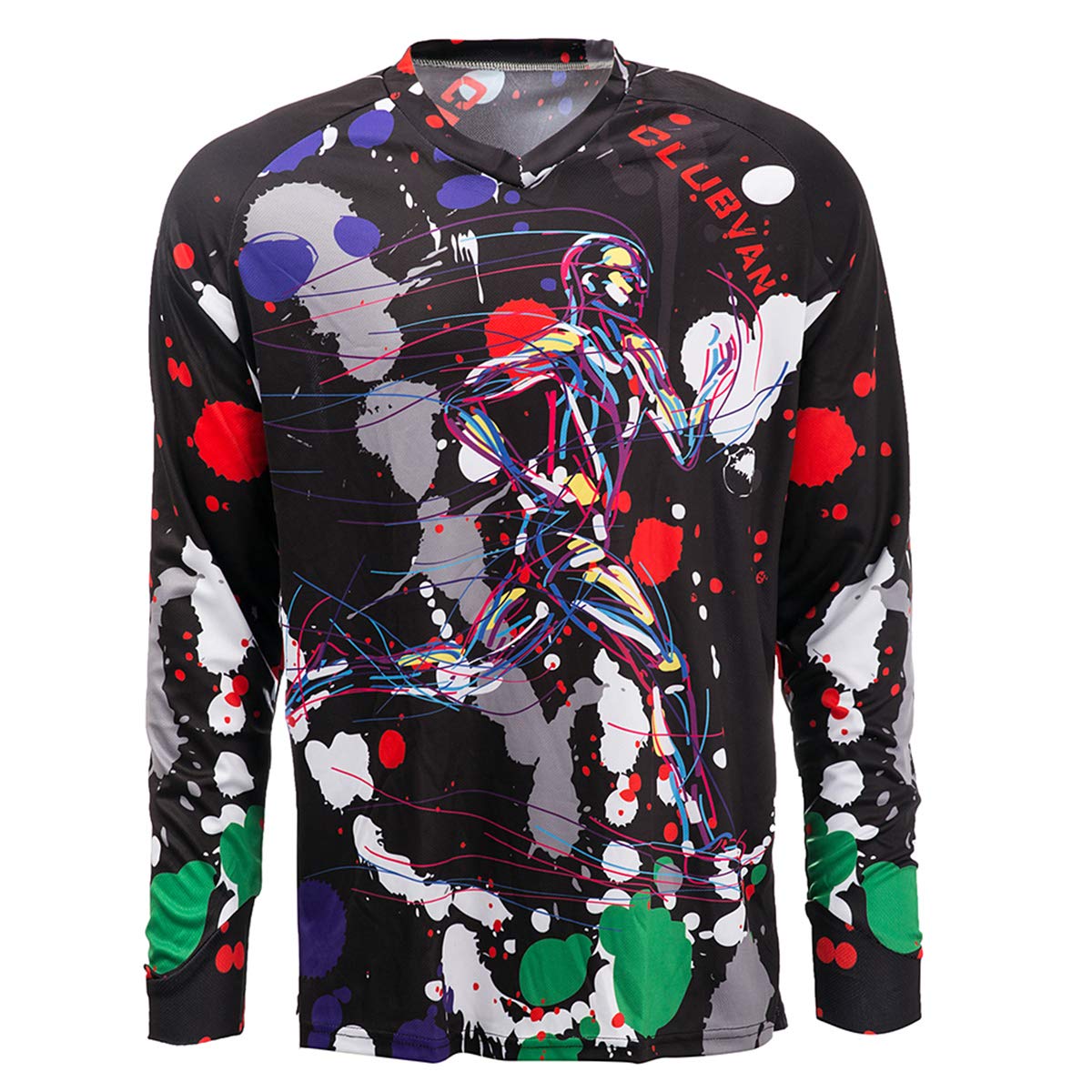 PSPORT Herren Mode Radtrikot Sommer Fahrrad Sportbekleidung MTB Trikot Tolle Geschenke Langarm Mountainbike Kleidung