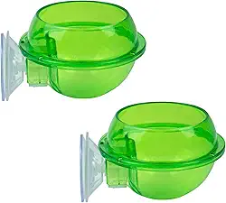 AUEAR, Pacote com 2 alimentadores de ventosa para répteis camaleão tigela de alimentação, prato de água, lagartixa, acessórios para lagarto lagartixa dragão barbudo