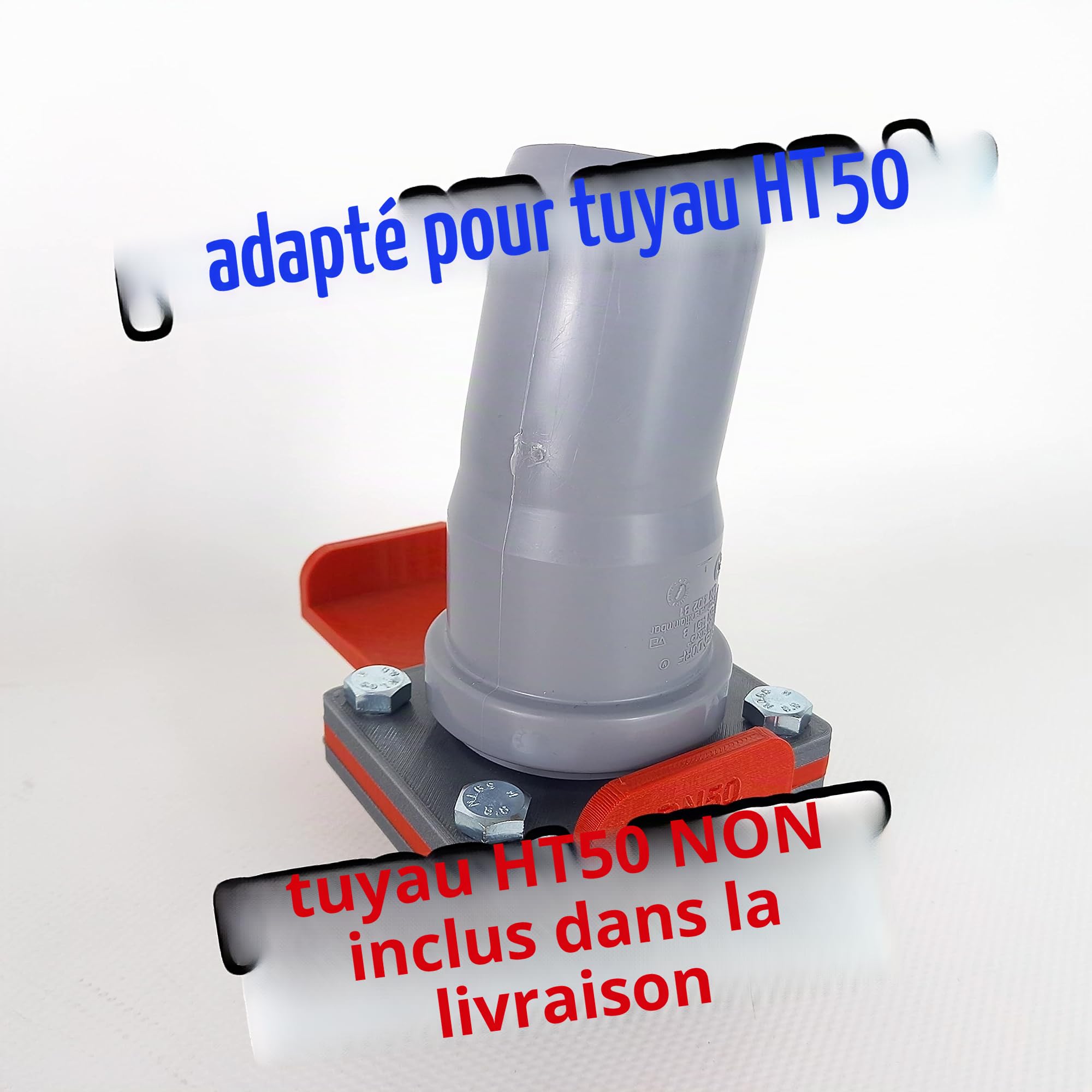 GENERISCH BlastGate DN50 Lot de 2 vannes d'arrêt pour installation d'aspiration Diamètre 50 mm En PLA robuste