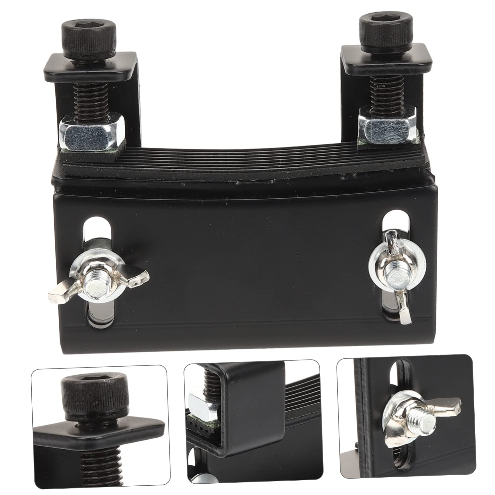 Toddmomy Sollevatore Per Grancassa in Metallo Nero, Piattaforma Elevatrice Per Parte Di Batteria, Accessorio Supporto Regolabile Per Principianti e Batteristi