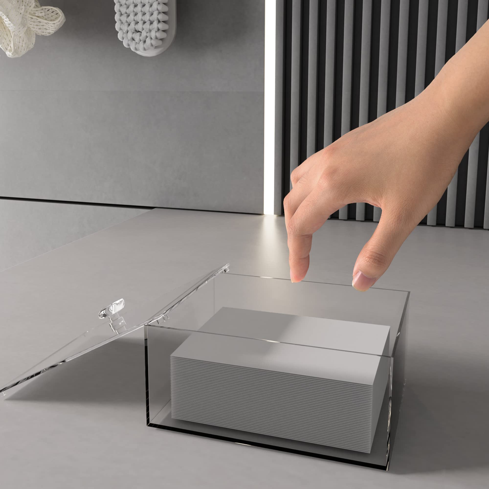 Inevibe Wäschekapselhalter & Trocknerblattspender | 2-Fach Acryl Organizer Für Waschküche