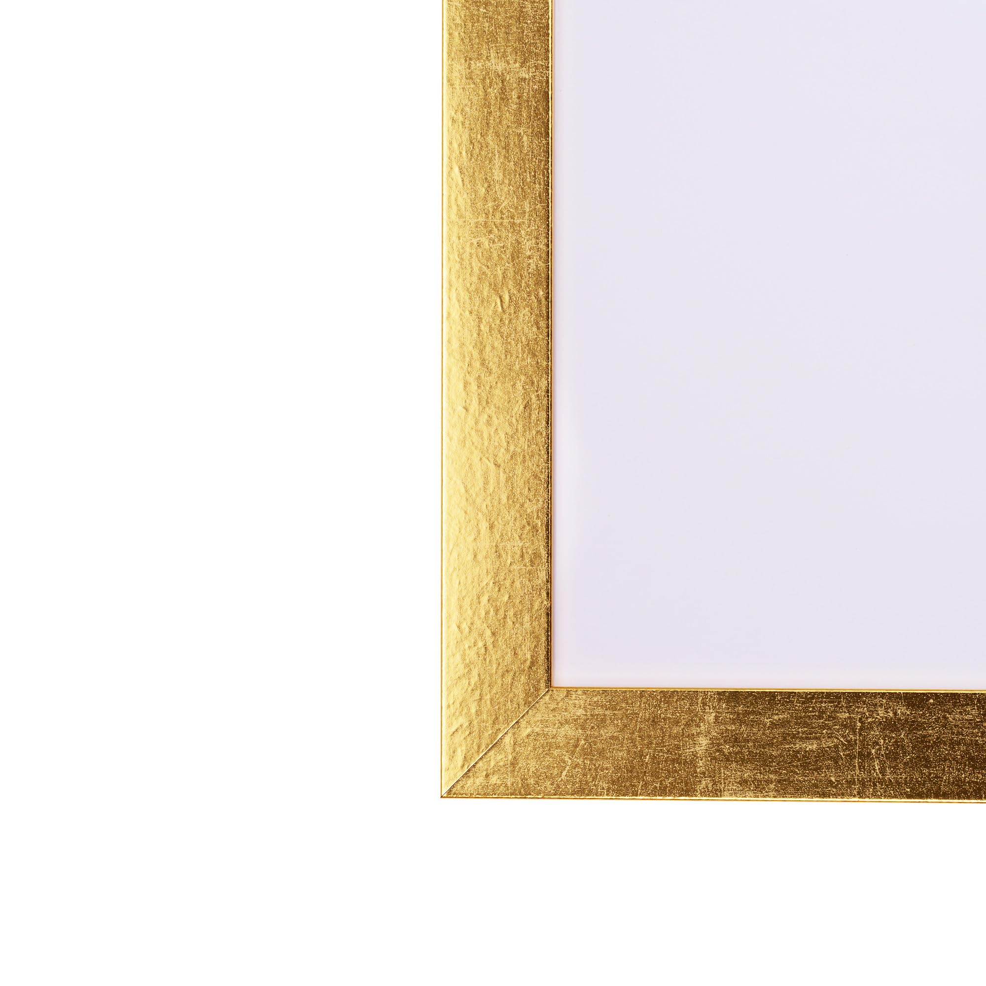 Milano Cadre photo - Format DIN feuille d'or 59,4 x 84 cm (DIN A1) - Cadre pour affiches, cadres photo, cadre amovible