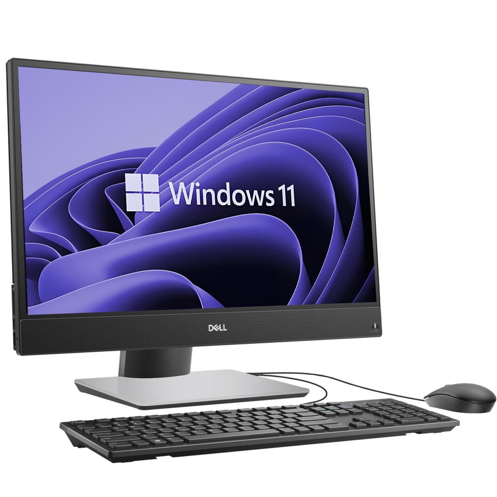 Dell Optiplex 5270 - Ordenador de sobremesa todo en uno, con monitor de 21,5 pulgadas, Intel Core i5-9500, 16 GB de RAM, 256 GB SSD, WiFi, Bluetooth, teclado QWERTY de EE.UU., Windows 11 Pro