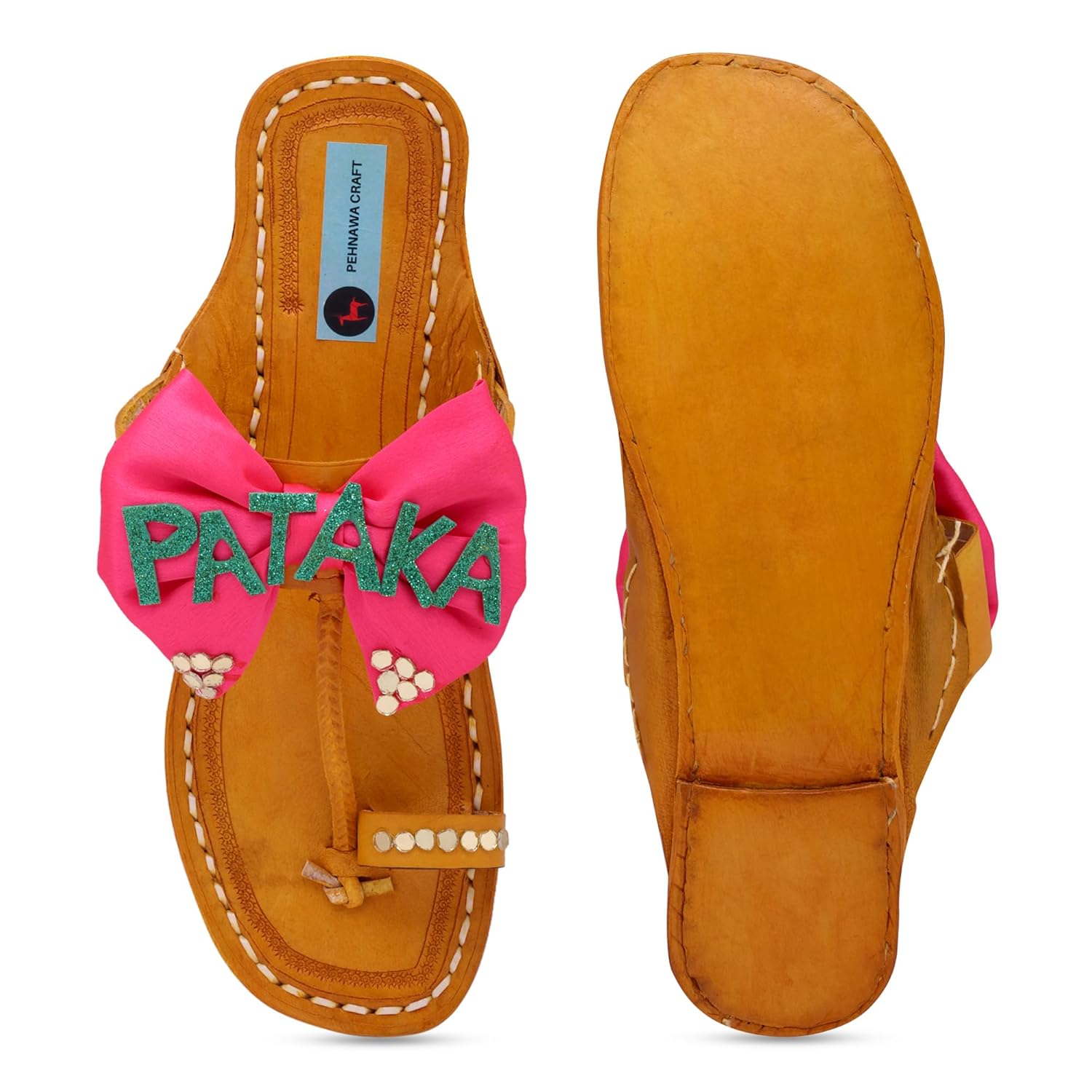 Pataka Kudi Original Kolhapuri ethnic flats for Women | Leather fancy kollapur chappal | Stylish ladies bridal wedding sandal | Traditional kolapuri footwear | Pink colapuri for girls… Pataka Kudi Original Kolhapuri ethnic flats for Women | Leather fancy kollapur chappal | Stylish ladies bridal wedding sandal | Traditional kolapuri footwear | Pink colapuri for girls…