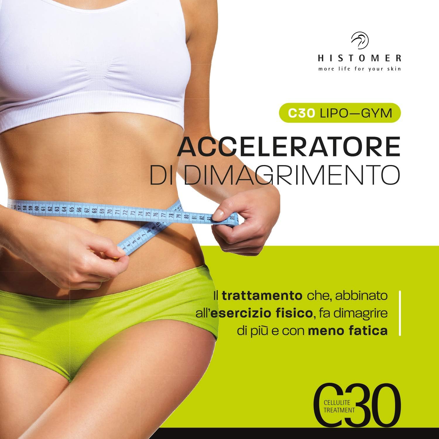 Histomer C30 Lipo Gym - Crema Corpo Trattamento Donna - 400 ml | Migliora La Perdita di Peso Indotta Dall'Attività Fisica