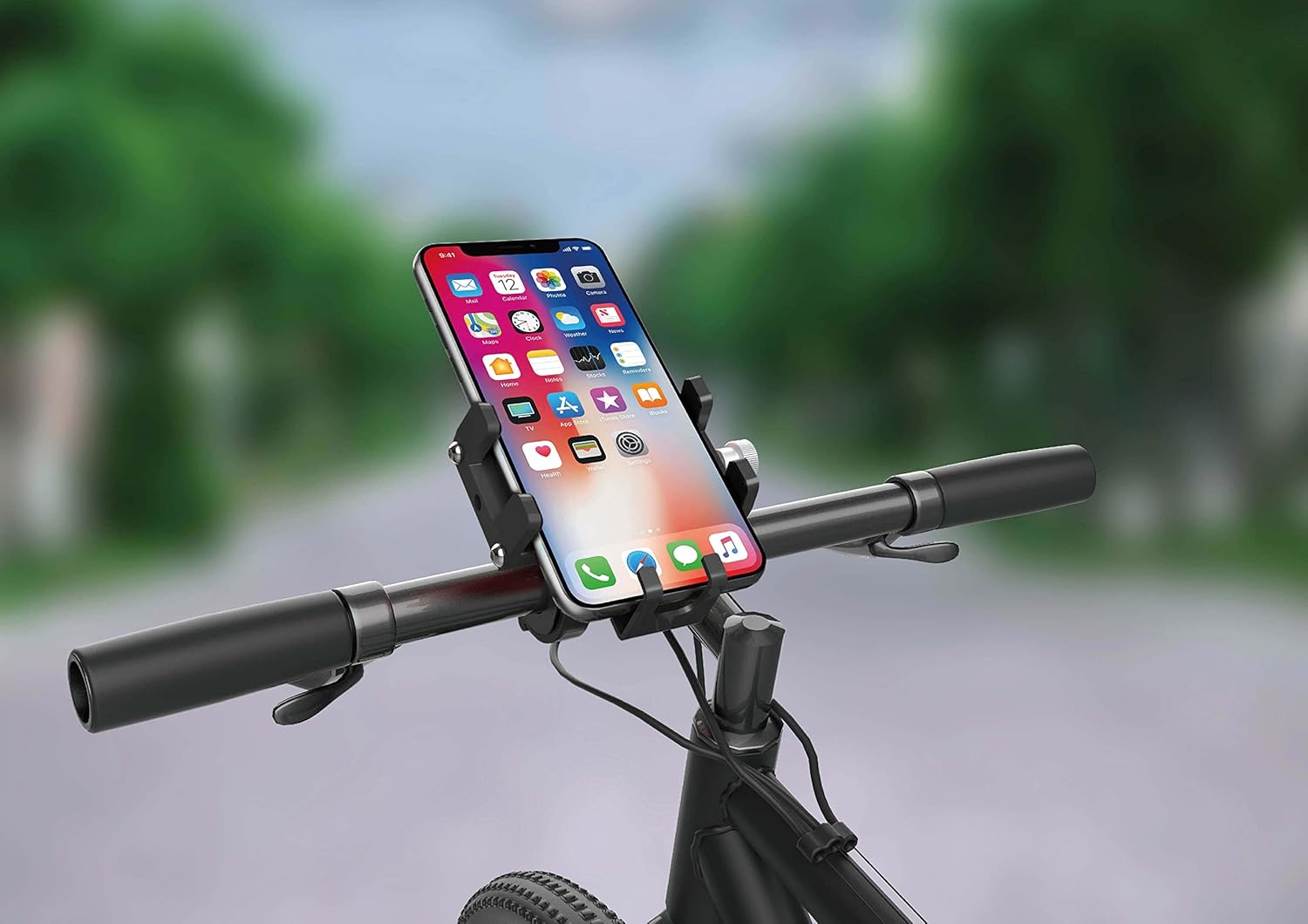 Mobile Mount for Bike, Electric Scooter and Scooter, Suitable for Mountain Bikes, Anti-Vibration, Mobile Motorcycle Stand