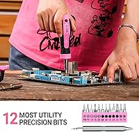 Vista 5 de DEKOPRO Tool Set for Women: Pink Tool Set for Home Repair, Womens Tool Kit for All Purpose 42 Piece