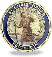 Vista 2 de Medallón de coleccionista Santo Patrón de los Viajeros Medallón de San Cristóbal