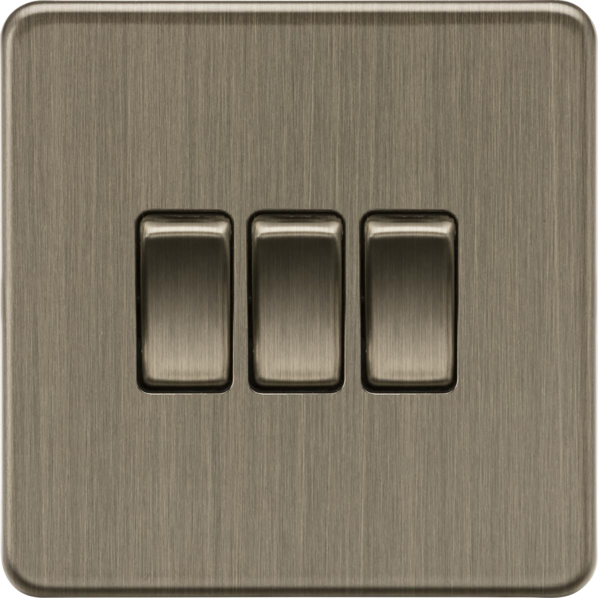 Knightsbridge 10AX 3G 2-Way Switch - Antique Brass