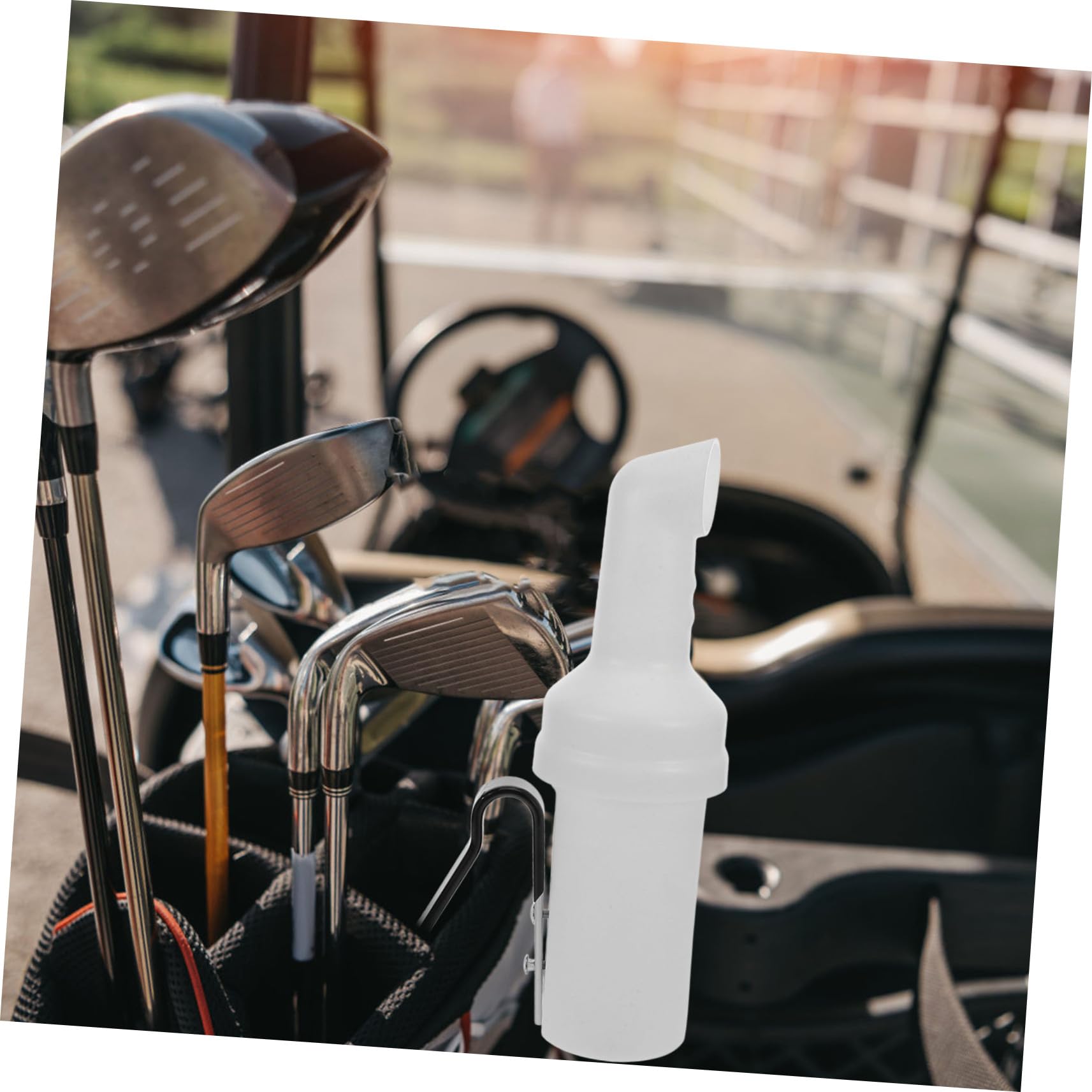 Milisten Golfwagen aus Kunststoff und Einfacher Bedienung Sandflasche mit Großem Fassungsvermögen hängende Sandflasche für Golfwagen zum Golfspielen