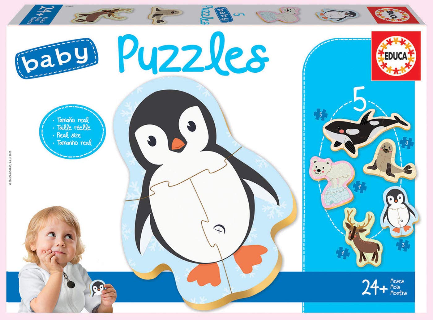 Educa - Bambini North Pole Baby Cartboard Puzzle | Puzzle del bambino 18588