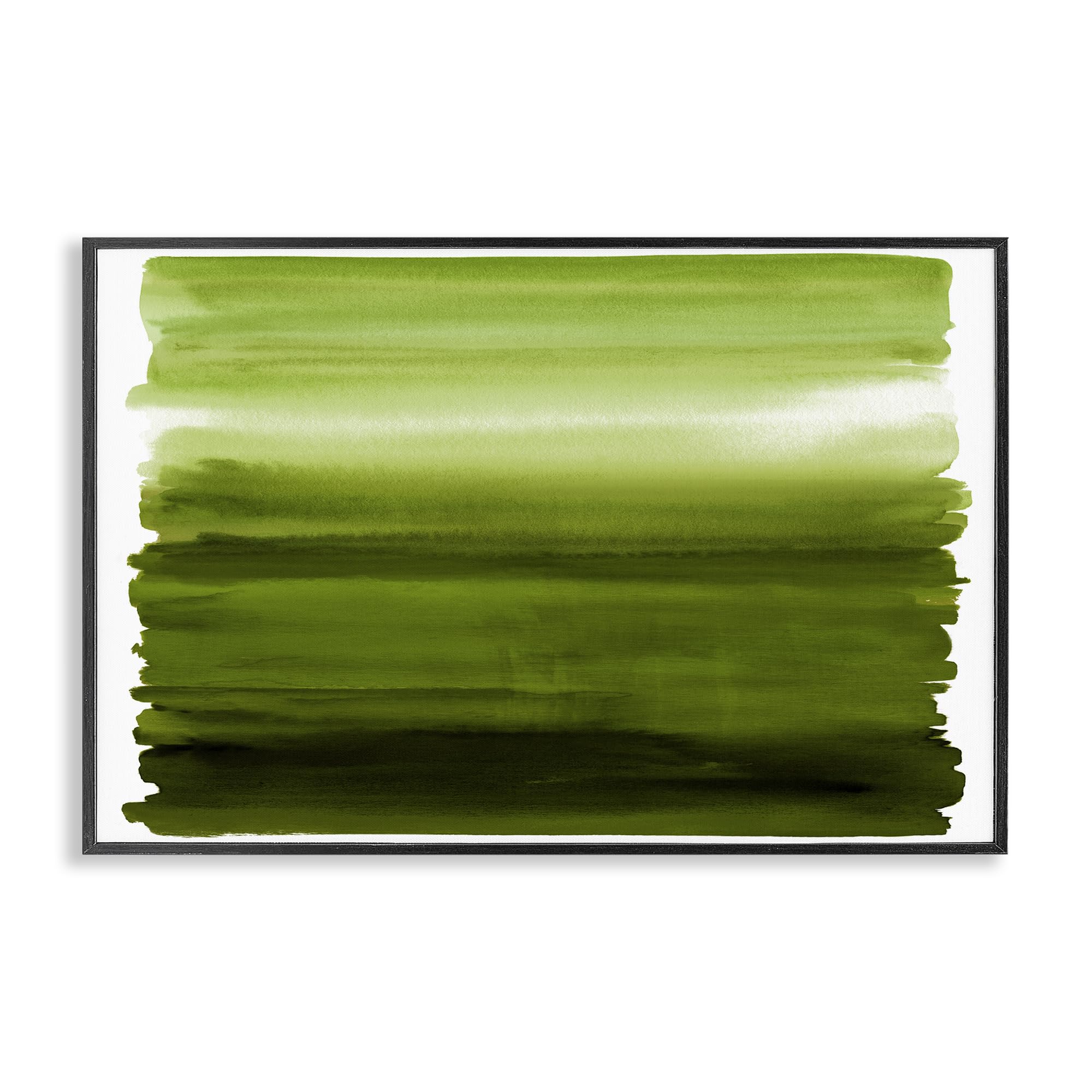Stupell Industries Abstract Ombre Green Gradient Wall Art for Dining Room, Serene Nature Inspired Decor, 16 x 24 Inch Framed Giclée Print, by Allie Corbin, Made in USA Gift