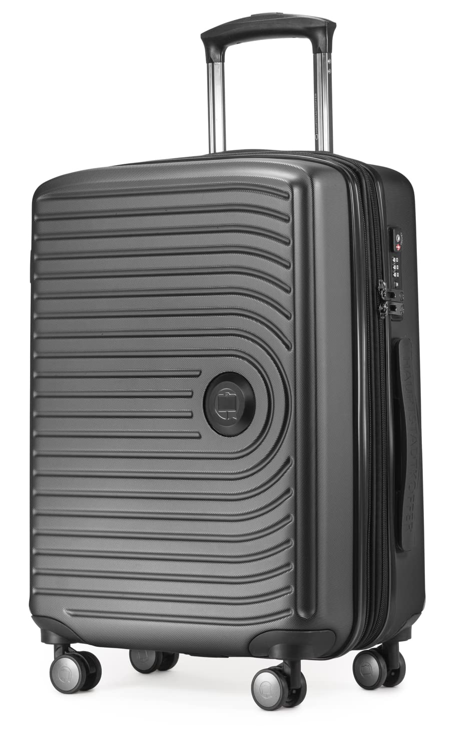 Hauptstadtkoffer - MITTE - Hand Luggage, Cabin Trolley with Extension, TSA, 4 Double Wheels, 55 cm, 55 liters, Graphite