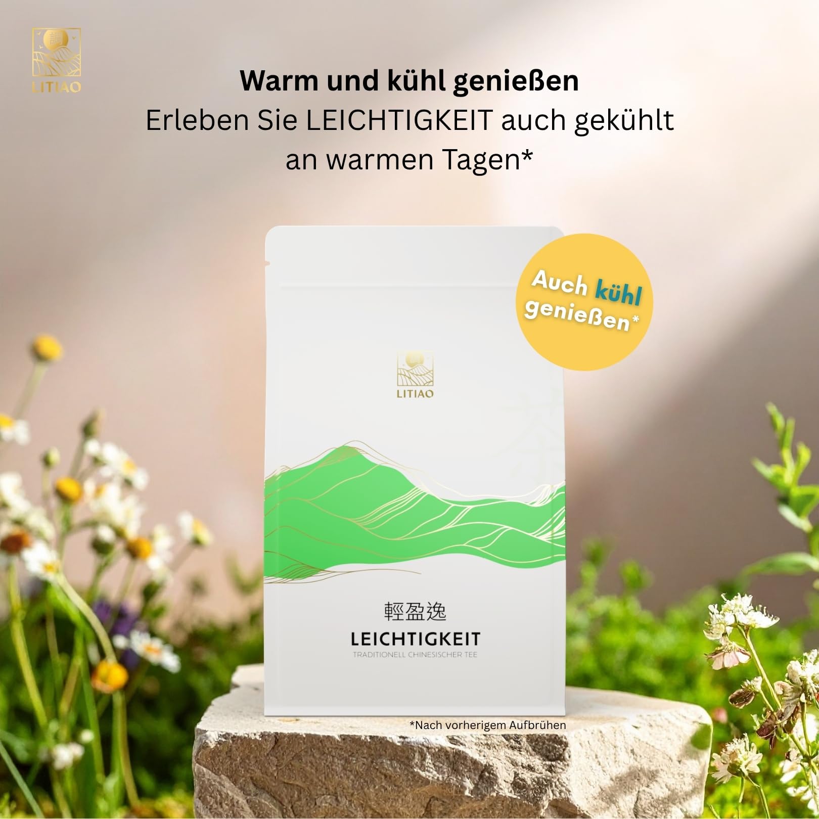 NEU - LITIAO® LEICHTIGKEIT Kräutertee mit 8 rein natürlichen TCM-Kräutern, 6er Set