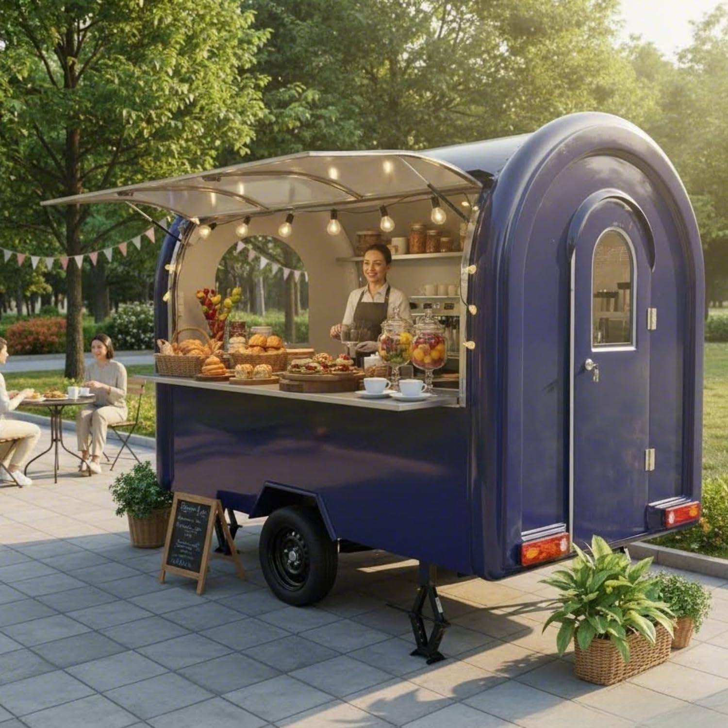 Food Trailer Mobile System with Full Kitchen for Coffee Hot Dog Ice Fast Food Stalls Small Food Truck & Mini Food Auto Picks for Street Supplier Business Offer