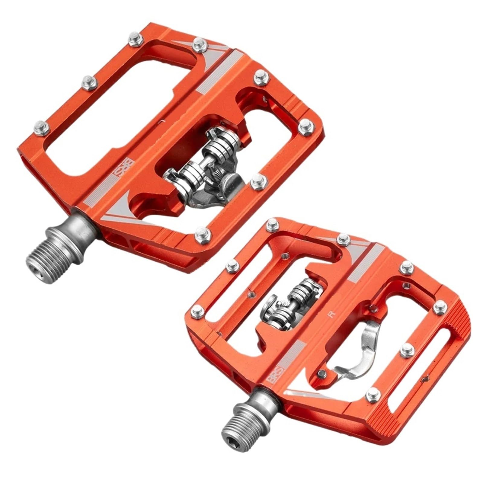 Genérico Compatible con el Juego de Pedales automáticos RACEWORK MTB, Pedales de Plataforma con medidor de Potencia de Doble función con Clip Lateral único,Piezas