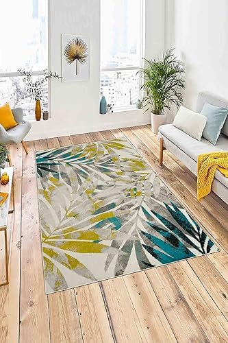 LaModaHome Alfombra antideslizante Alfombra suave lavable a máquina, para dormitorio, interior y exterior, resistente a las manchas, para sala de