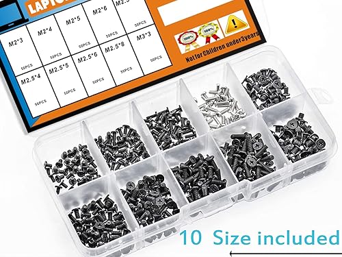 Miniatura 3 de Juego de 500 tornillos para computadora portátil para IBM HP Dell Lenovo Samsung Sony Toshiba Gateway Acer