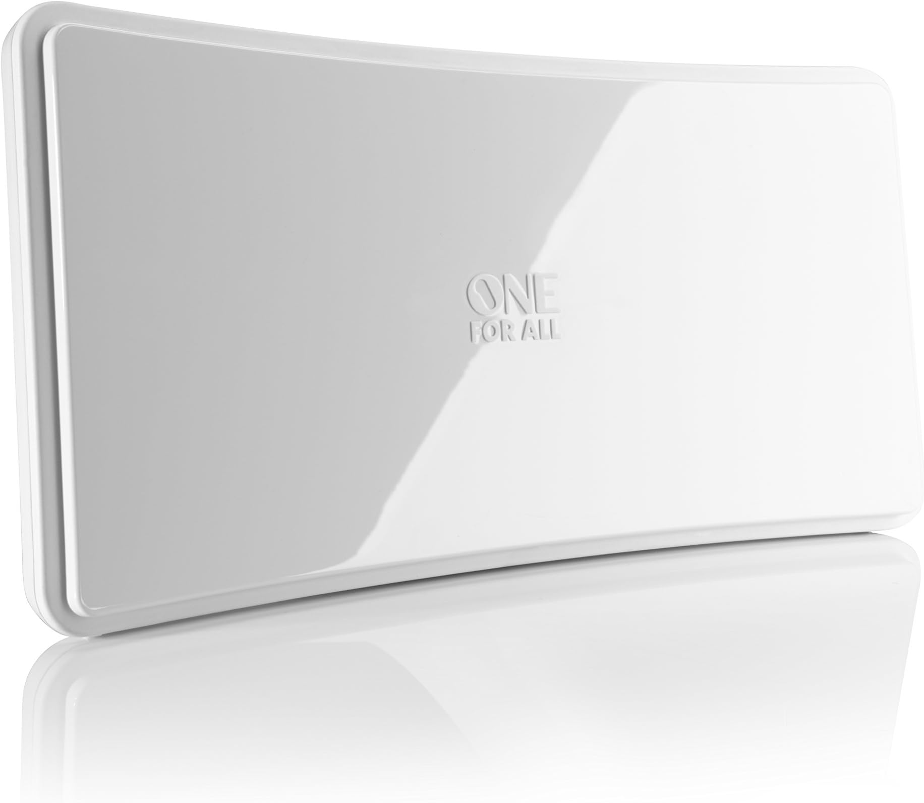 One For All Curved SV 9421 Aktive DVB-T/T2 Flachantenna Innenbereich Verstärkung=42 dB white
