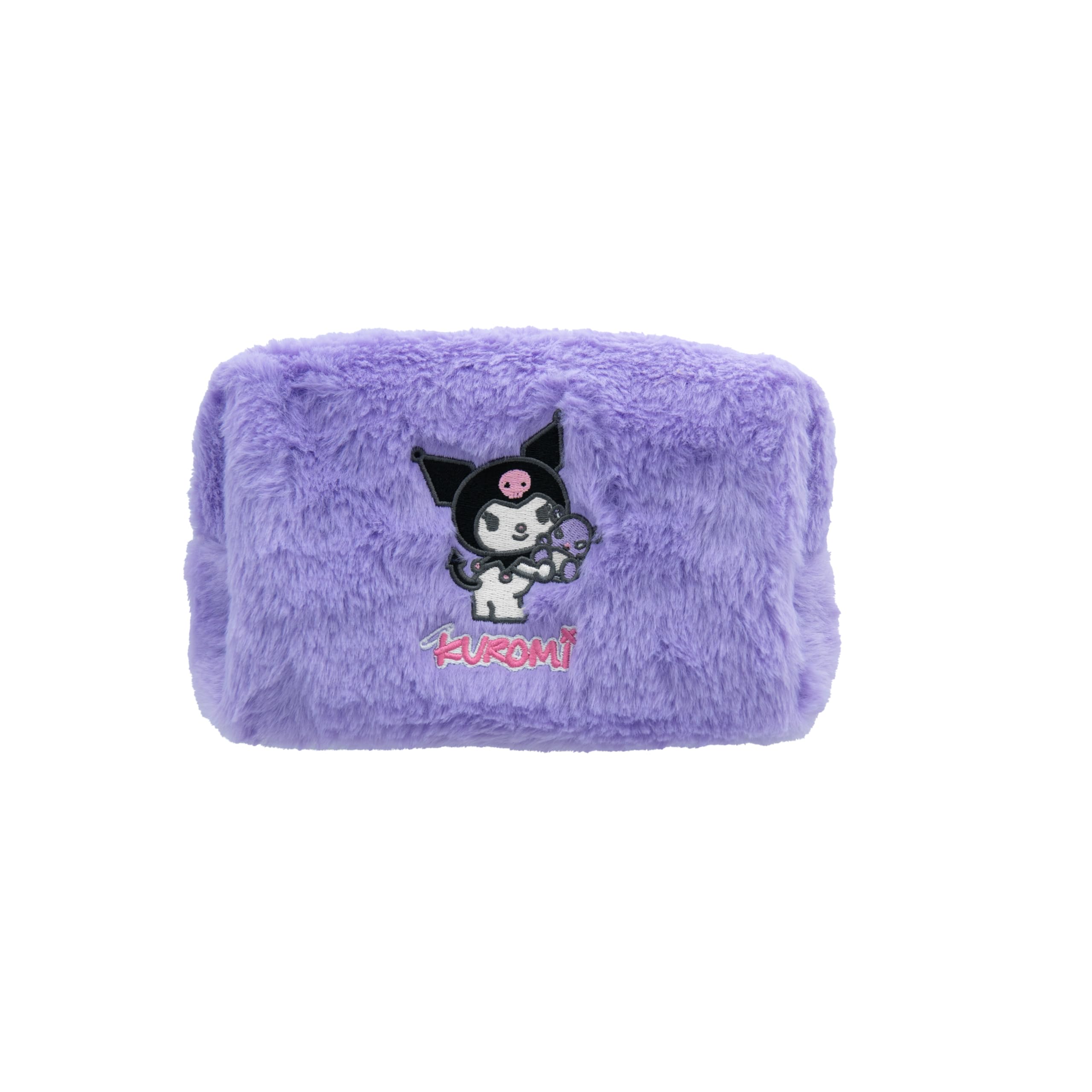Hello Kitty – Toiletry Bag – Fur – Purple – Kuromi – Official Sanrio Product