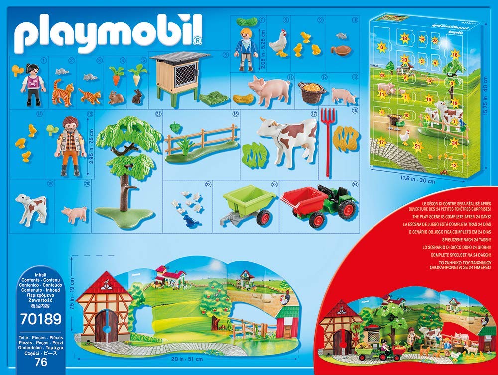 Playmobil Calendrier de l'Avent Animaux de la Ferme