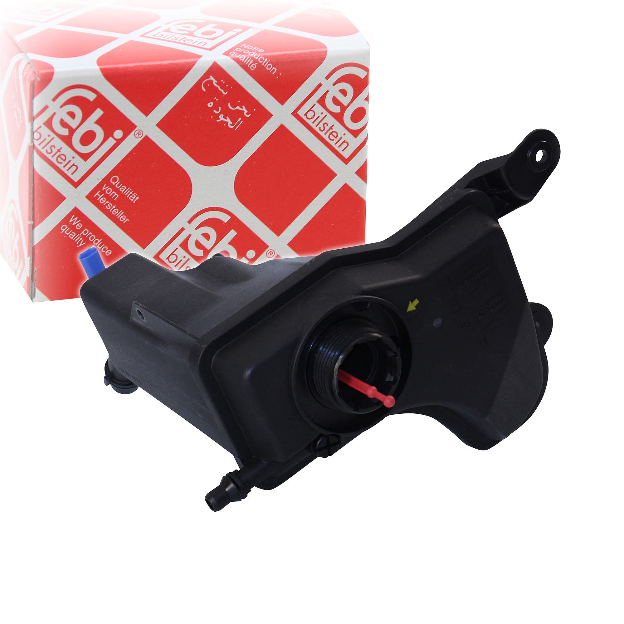 Expansion Tank, coolant Plastic black 49010 FEBI BILSTEIN for BMW 3 Touring 3 1