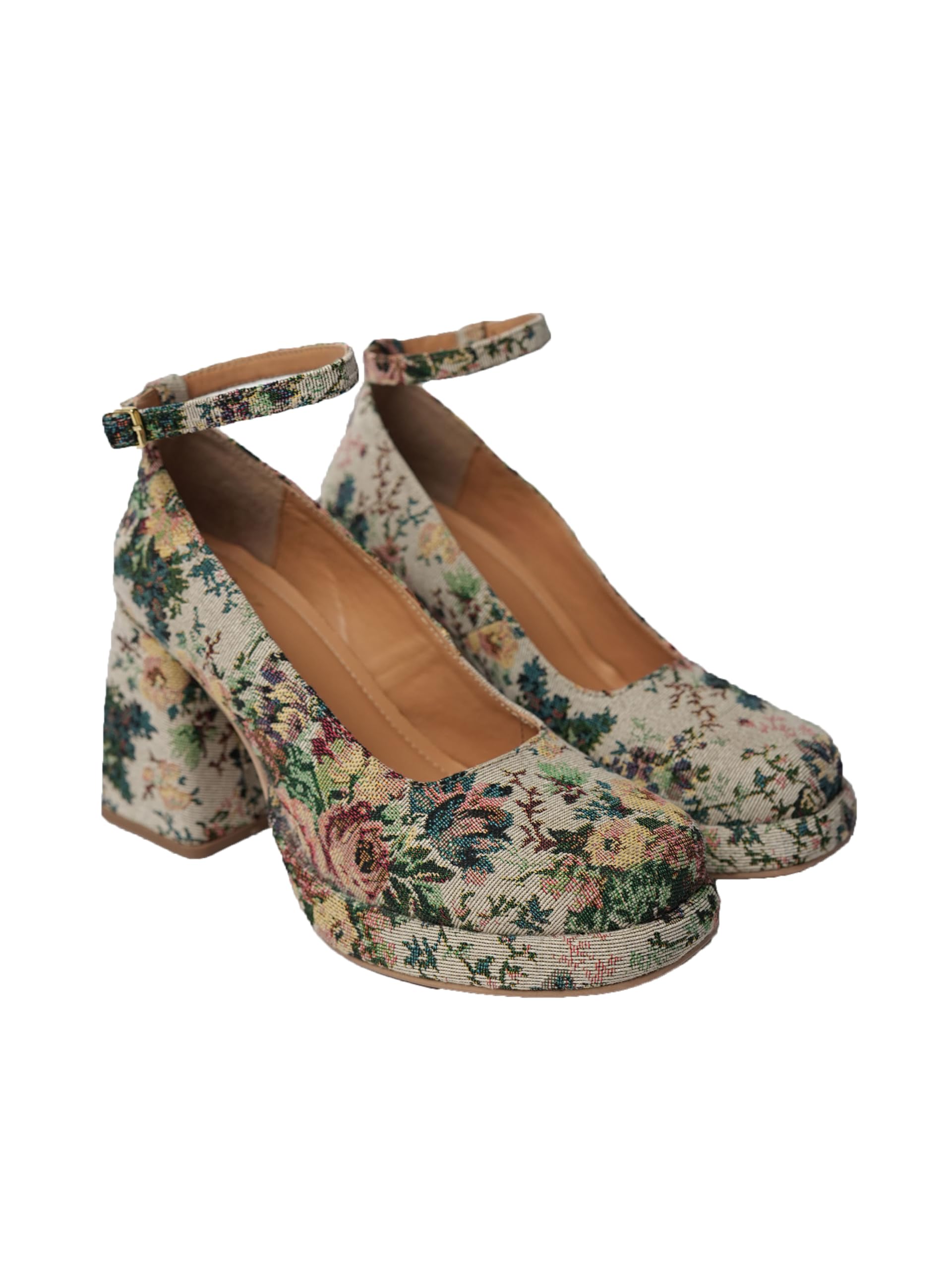 Theater Bara Block Heel Sandals for Women Stylish I Comfortable Footwear Ideal for Daily Use Office I Party Versatile Fashion Heels Cream (B0D31B7PRG) Amazon Price History, Amazon Price Tracker