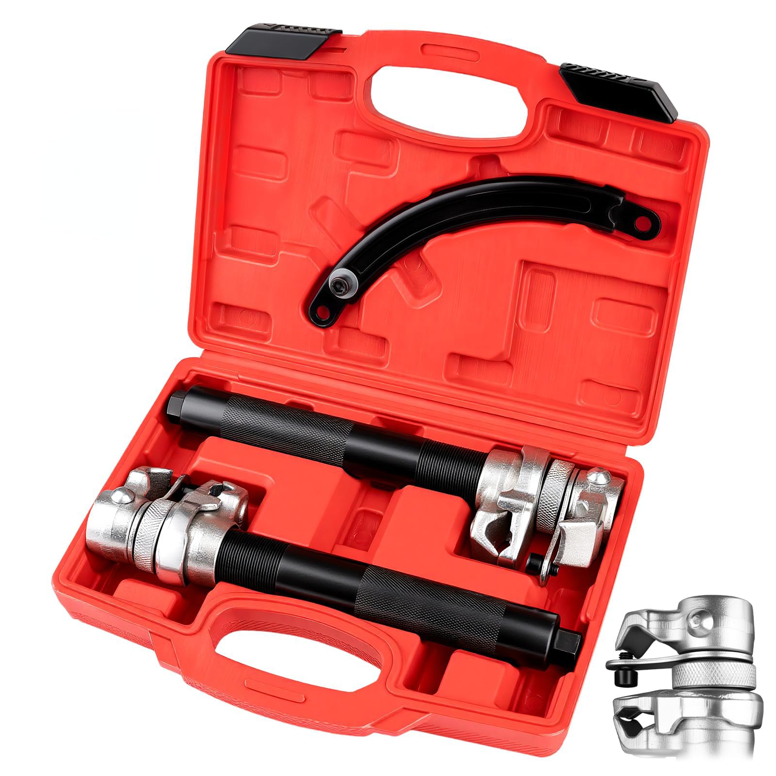 2 Piezas Set Tensor de Muelle Universal para vehículos, Herramienta para amortiguadores de Auto, Carga 1,2T,para turismos, Camiones, ATV y UTV