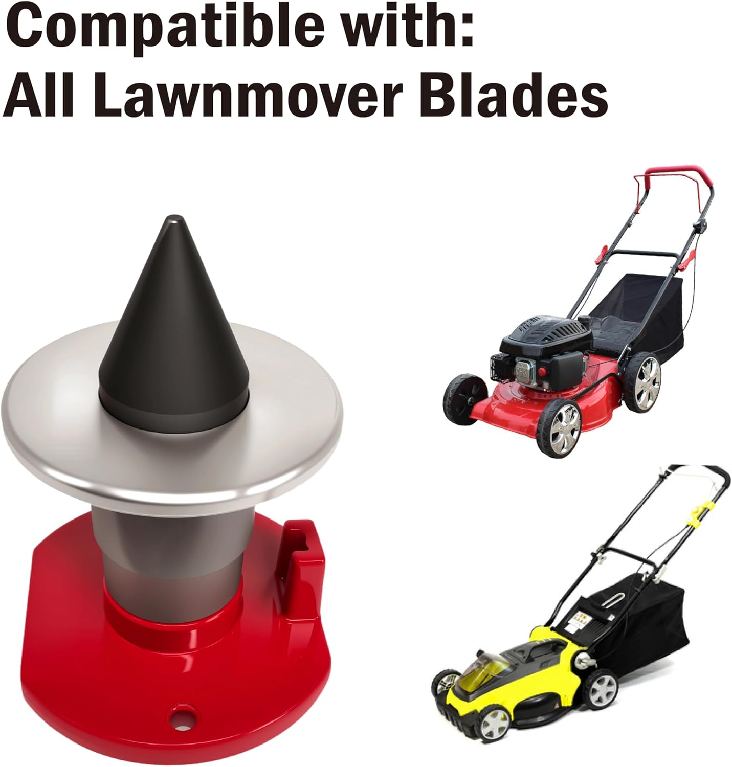 Magnetic Wall Mount Blade Balancer Red Replace # 42-047 339075B Lawn Mower Blade Balancer Improved Version