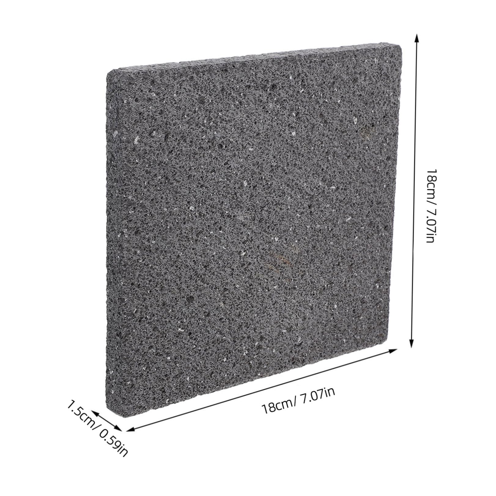 SHINEOFI Piastra in Pietra Lavica per Barbecue Coreano 18cm, Liscia