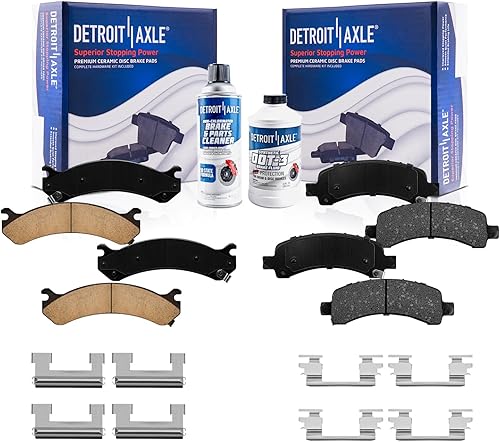 Miniatura 43 de Detroit Axle - Pastillas de freno traseras para Chevrolet Captiva Sport Equinox GMC Terrain Pontiac Torrent Saturn Vue XL-7, Pastillas de freno de