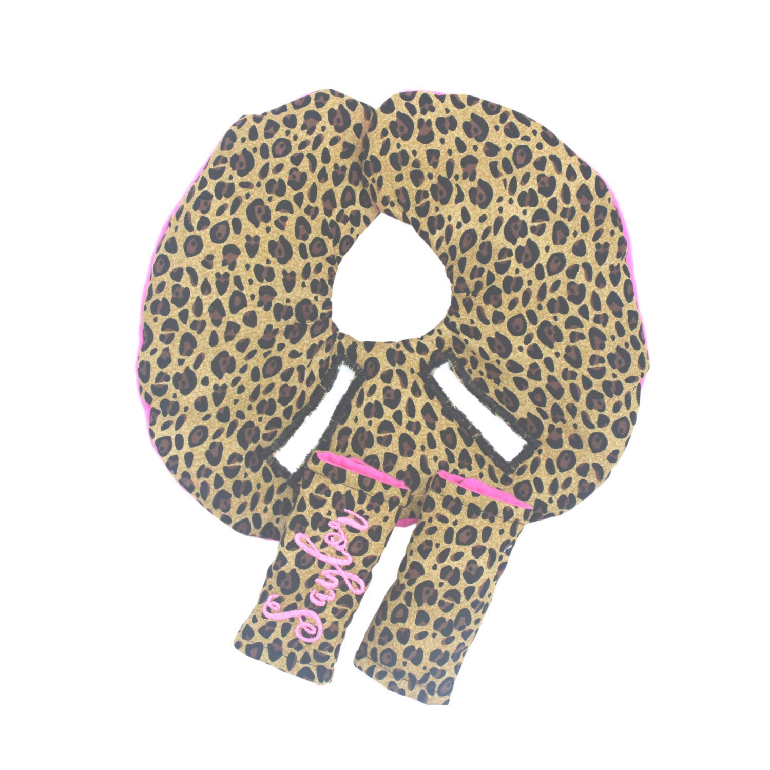 Infant Car Seat Head Support Set, Leopard Print, Newborn