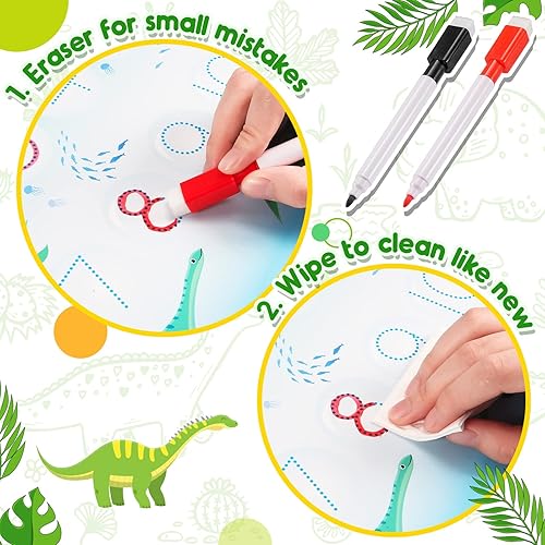 Miniatura 4 de MDINGTD Juguetes de dinosaurio para niños de 3 a 5 años, mi libro ocupado preescolar, juguetes Montessori para niños de 3, 4, 5, 6, 7 años, niños