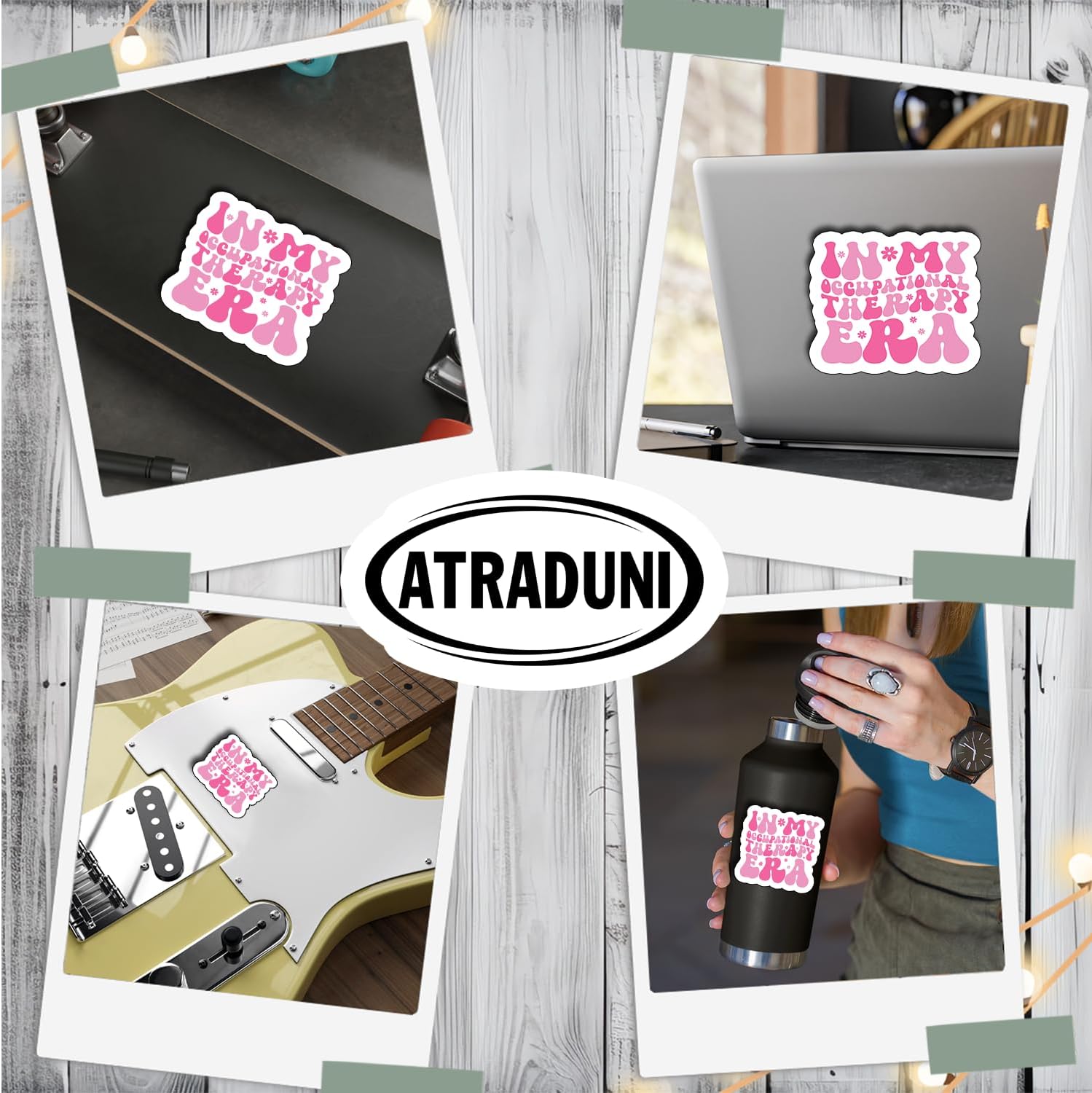 (3Pcs) in My Occupational Therapy Era Sticker Cute OT Life Stickers for Water Bottle Laptop Journal Tumbler Vinyl Decal Aesthetic Medical Student Rehab Therapist Graduation Gifts Size 2.3 x 3Inch - Image 4