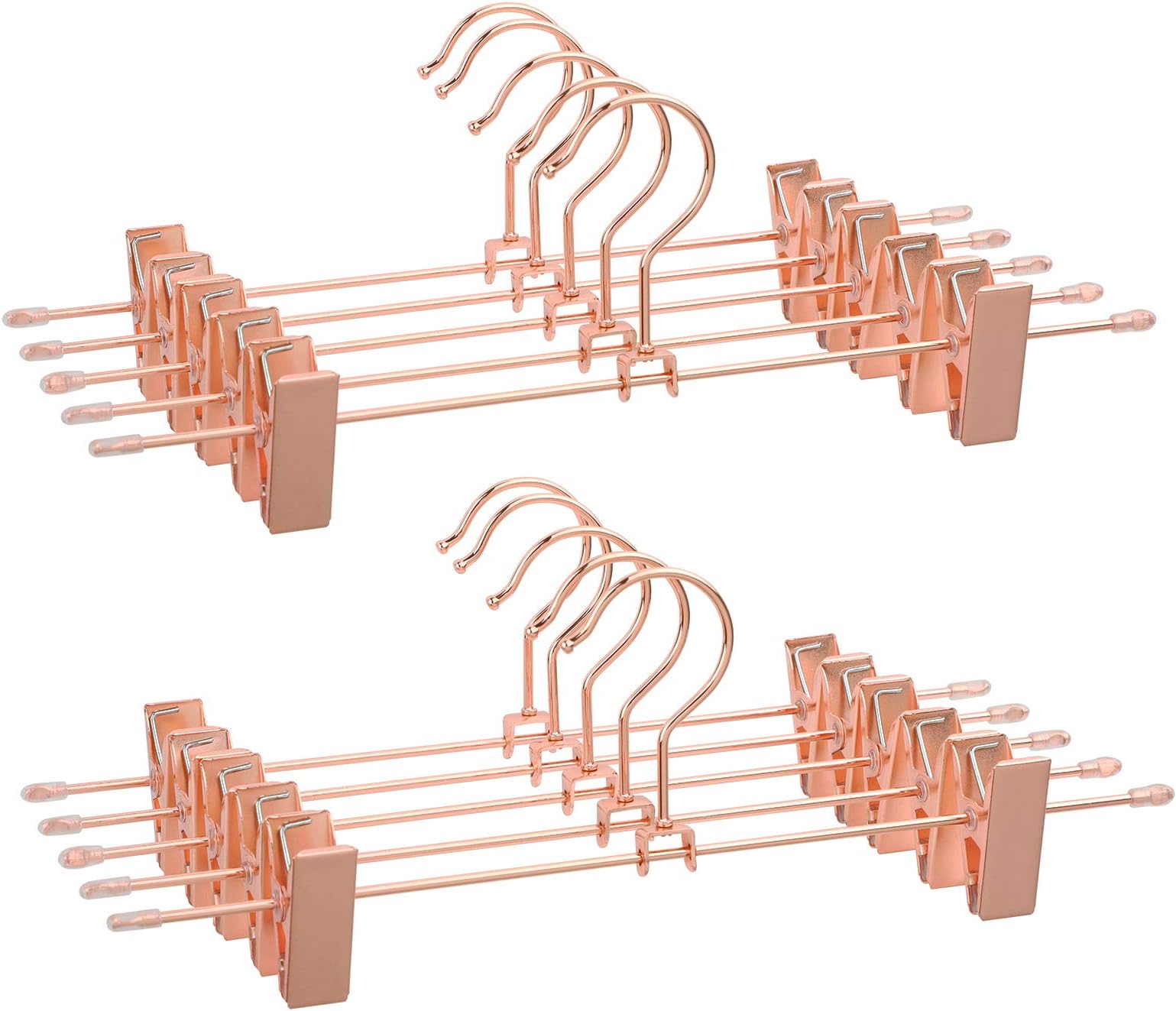 10 Stück Hosenbügel Mit Clips – Metall, Rutschfest, Verstellbar, 35,6 Cm, Für Jeans, Röcke, Shorts
