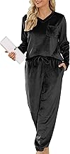 Vlazom Women's Winter Pajamas Two-Piece Long Sleeve Flannel Pajama Set