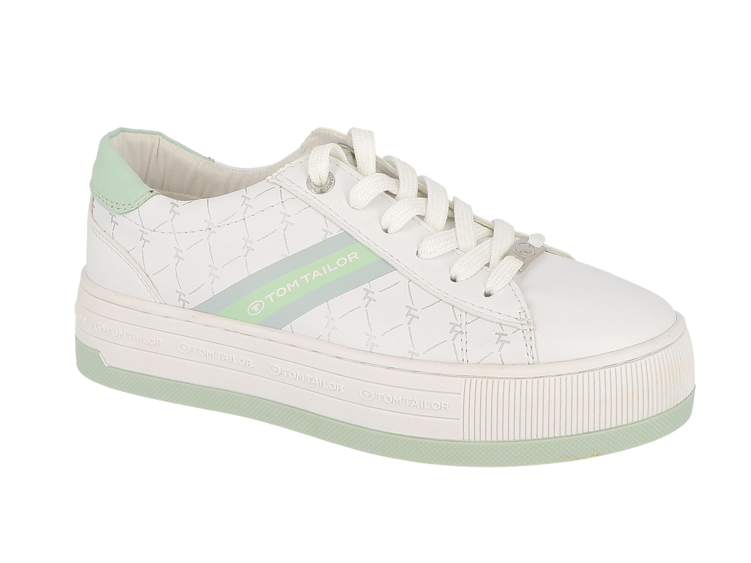 TOM TAILOR Women's 5391304 Trainers, White Mint, 41 EU